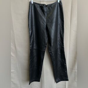 B&J High-Rise Leather Pants Black Size 8